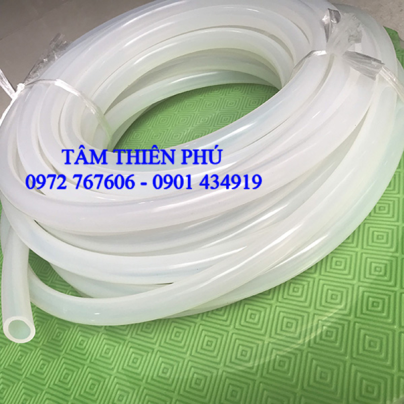 Ống silicon màu trắng 10x14mm